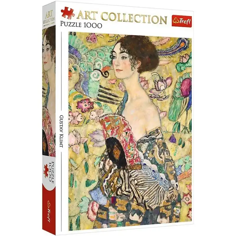 Gustav Klimt A hölgy legyezővel 1000db-os puzzle - Trefl Legnépszerűbb