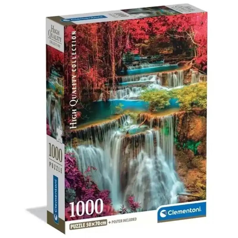 Színes Thai vízesés 1000 db-os HQC puzzle poszterrel - Clementoni Expressz szállítás