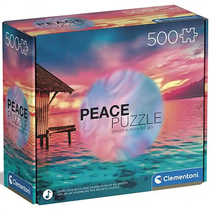Peace Puzzle Élj a mának 500db-os puzzle - Clementoni Árcsökkenés