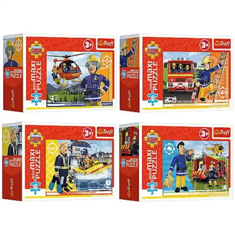 Biztonságos fizetés Tűzoltó Sam a hős mini maxi 20db-os puzzle 4 féle - Trefl