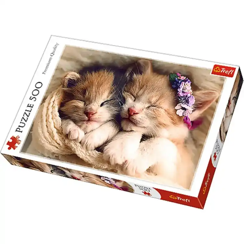 Biztonságos fizetés Alvó kiscicák 500db-os prémium puzzle - Trefl