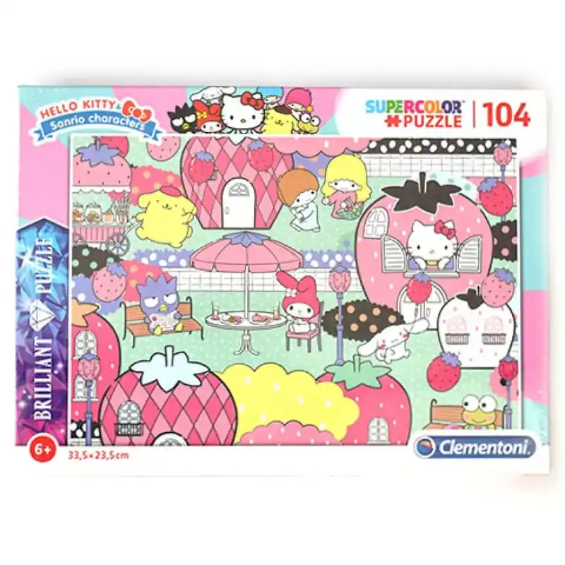 Hello Kitty kerti parti 104 db-os puzzle - Clementoni Azonnali szállítás
