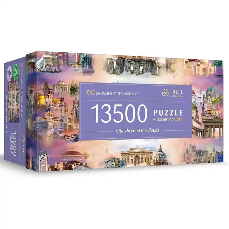 Legjobb ár Városok a felhők között 13500db-os UFT puzzle - Trefl