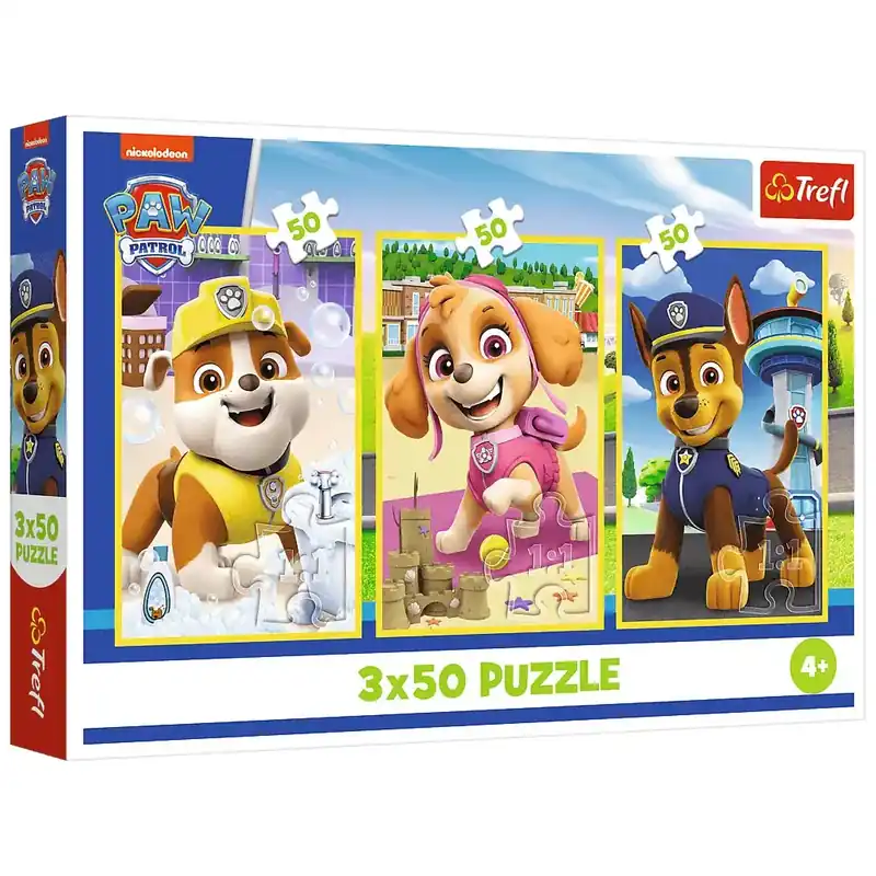 Olcsó Mancs Őrjárat a mi kiskutyáink 3x50db-os puzzle - Trefl