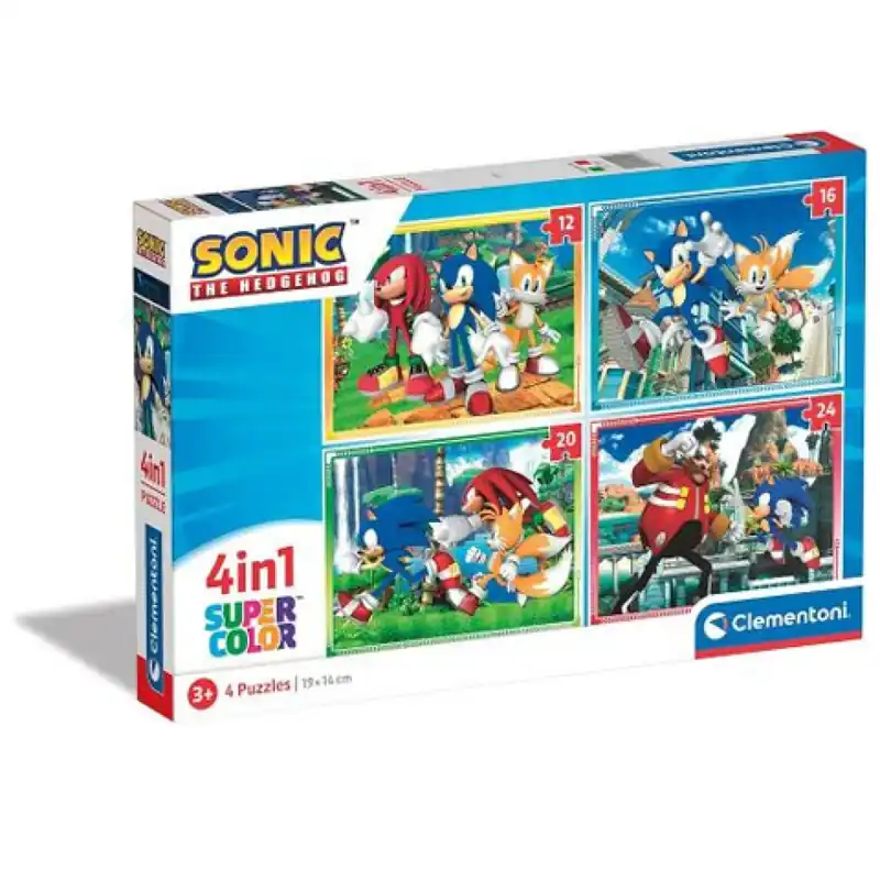 Olcsóbb Sonic 4 az 1-ben puzzle - Clementoni