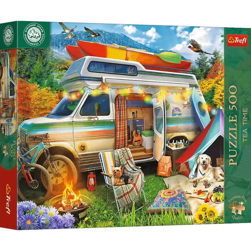 Gyors kiszállítás Puzzle EB Kamping 500db-os prémium puzzle – Trefl