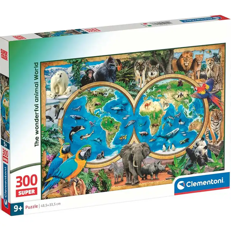 Akciós ár A csodálatos állatvilág 300db-os Super puzzle - Clementoni