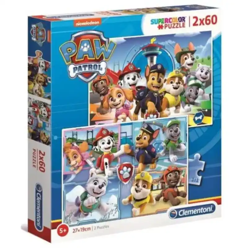 Vedd meg online Clementoni Mancs őrjárat 2 az 1-ben 2x60db-os puzzle