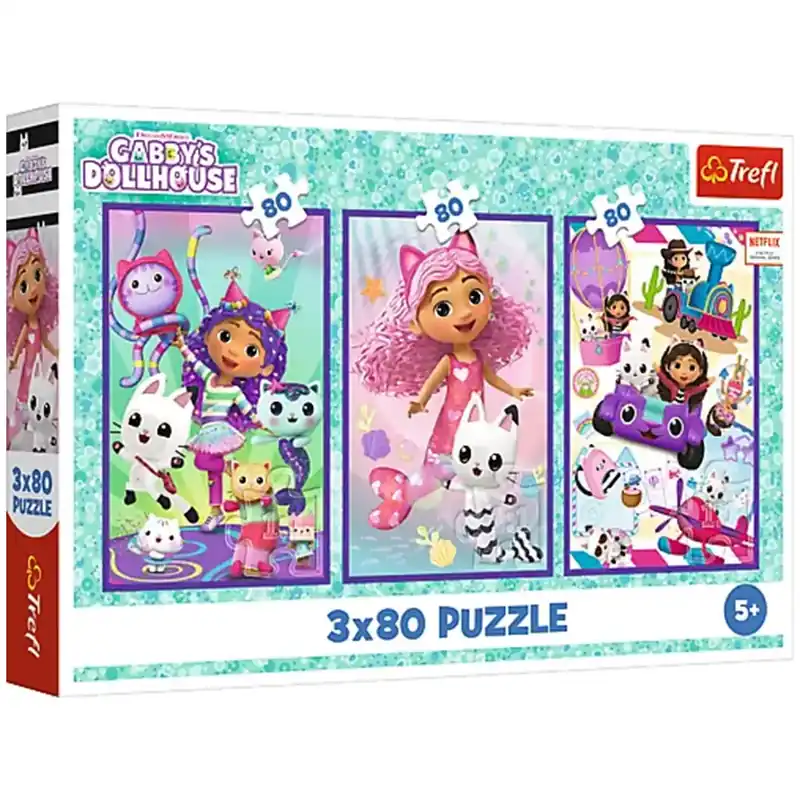 Gabi babaháza színes napok 3x80db-os puzzle - Trefl Kedvezmény