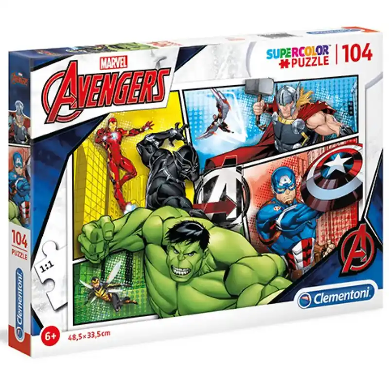 Olcsó Marvel Bosszuállók Supercolor puzzle 104db-os - Clementoni