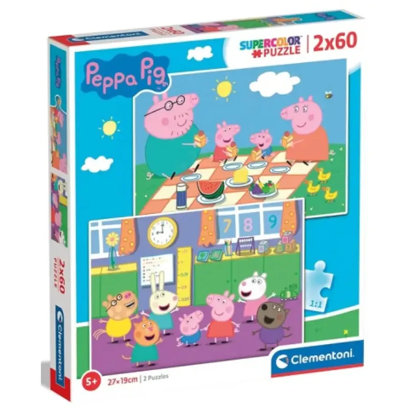 Peppa Malac 2x60db-os puzzle - Clementoni Rendeld meg most