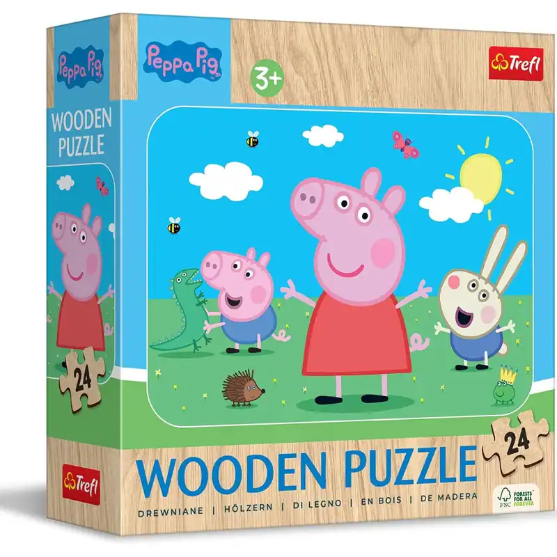 Bestseller Peppa malac 24db-os fa puzzle - Trefl