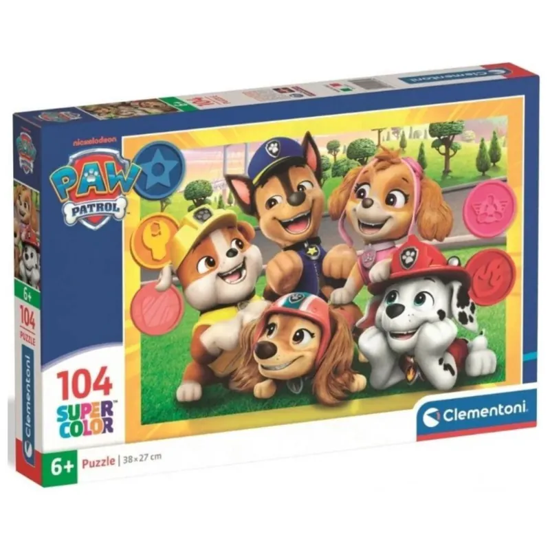 Népszerű Mancs őrjárat Super Color puzzle 104 db-os - Clementoni