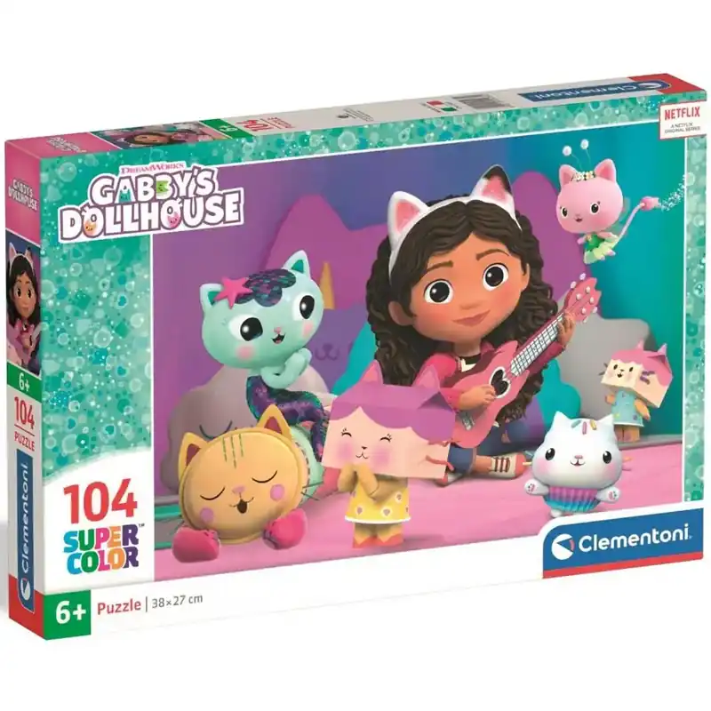 Biztonságos fizetés Gabi babaháza Super Color Puzzle 104 darabos - Clementoni