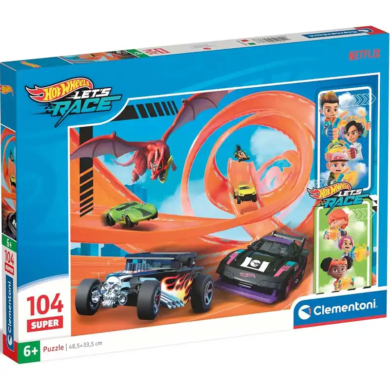 Hot Wheels 104db-os super puzzle - Clementoni Ne maradj le