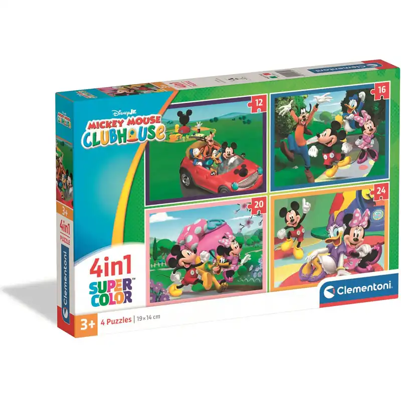 Népszerű Mickey és barátai 4 az 1-ben Supercolor puzzle - Clementoni