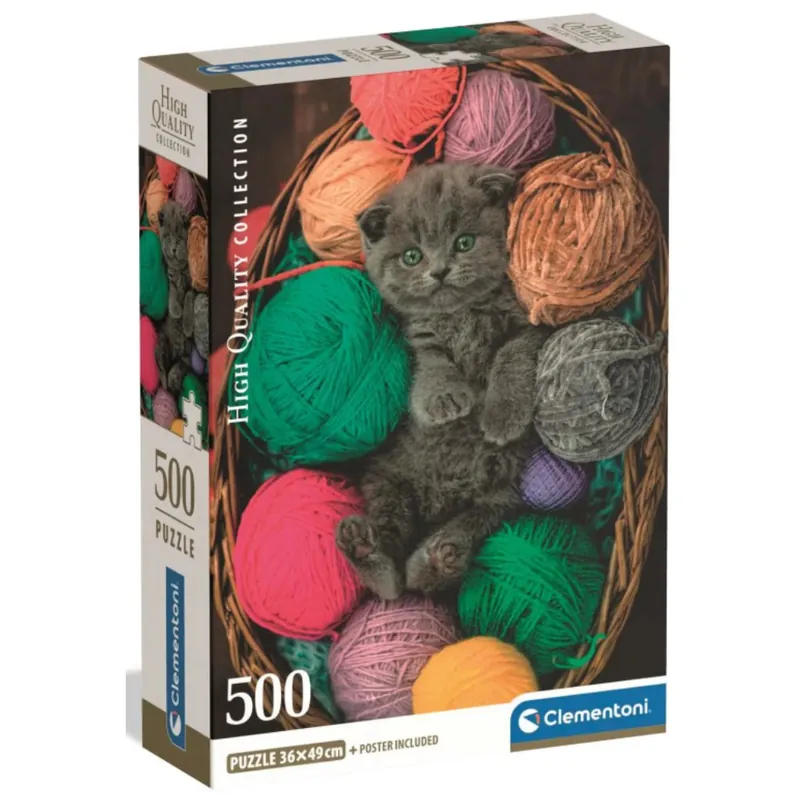 Csak ma HQC Fluffy Kitten puzzle 500 db-os - Clementoni