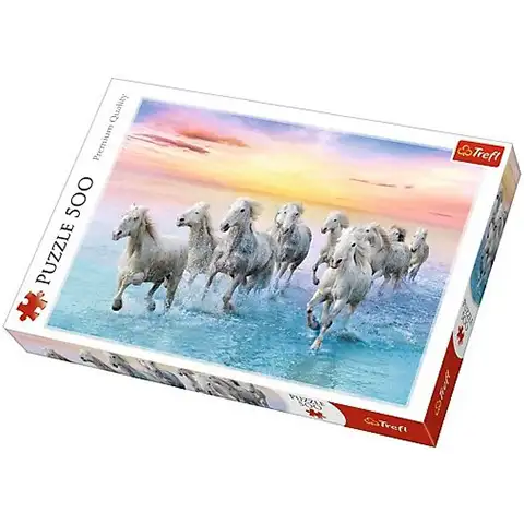 Galoppozó fehér lovak 500db-os puzzle - Trefl Azonnali szállítás