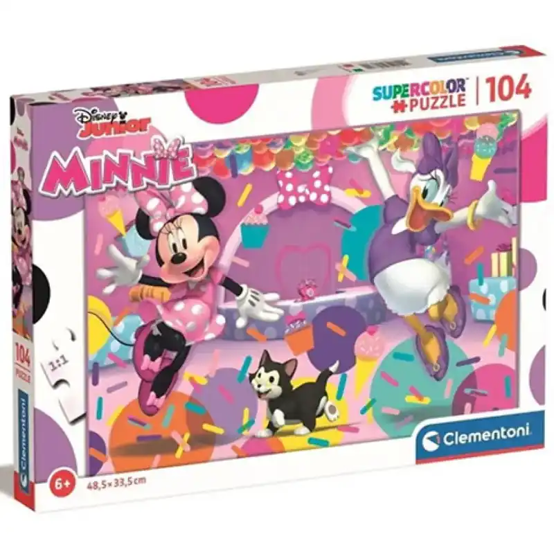 Minnie egér és barátai Supercolor Maxi puzzle 104db-os - Clementoni Árengedmény