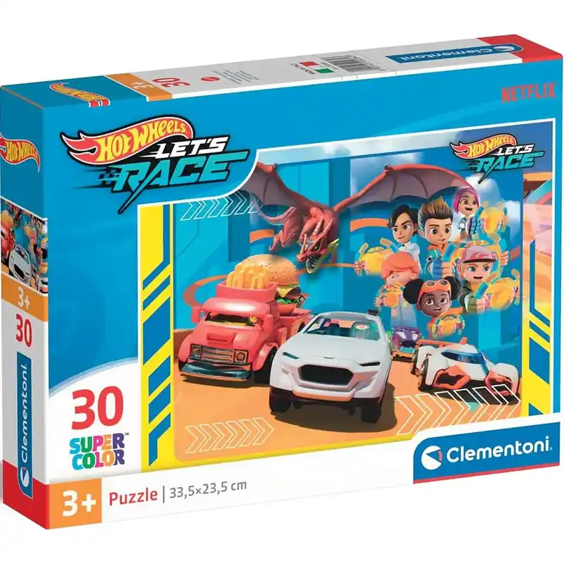 Utolsó esély Hotwheels 30 db-os Supercolor puzzle - Clementoni