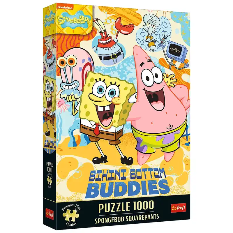 Szuper ajánlat Spongyabob kockanadrág Bikinifenék legjobb barátai 1000db-os Prémium plus quality puzzle - Trefl