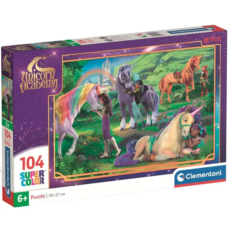 Unikornis Akadémia szivárványos barátság 104db-os Supercolor puzzle - Clementoni Utolsó esély