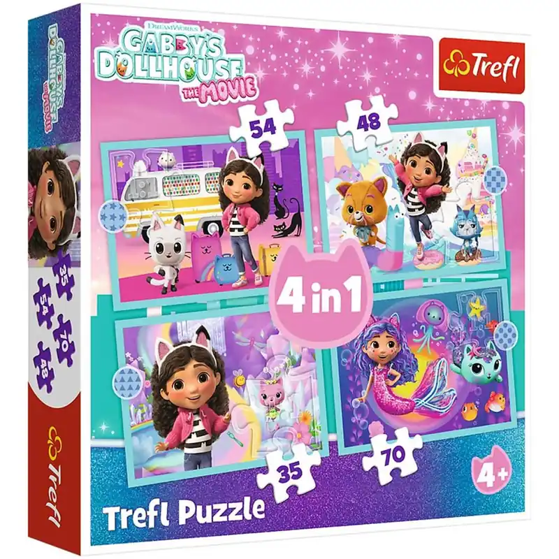 Gabi babaháza 4 az 1-ben 35-48-54-70db-os puzzle - Trefl Árengedmény