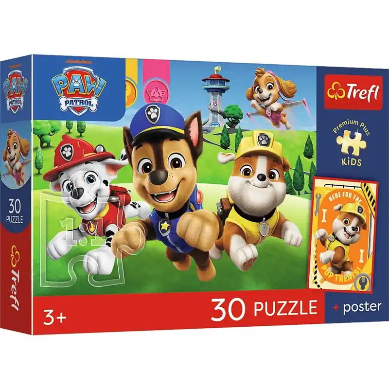 Mancs Őrjárat 30db-os prémium plusz kids puzzle poszterrel - Trefl Azonnal elérhető