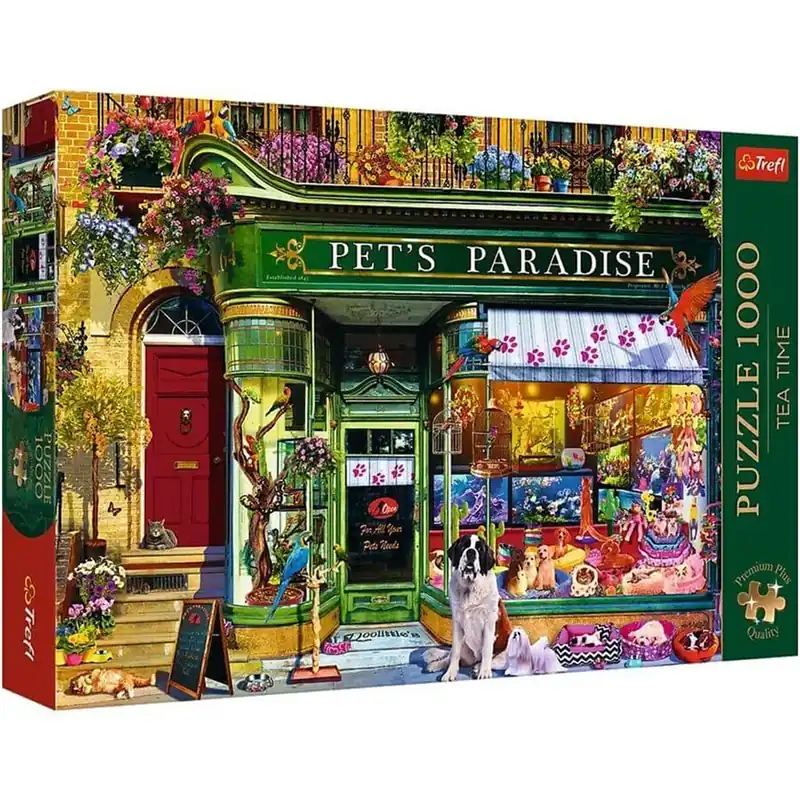 Tea Time Kisállat paradicsom 1000db-os prémium puzzle - Trefl Akció