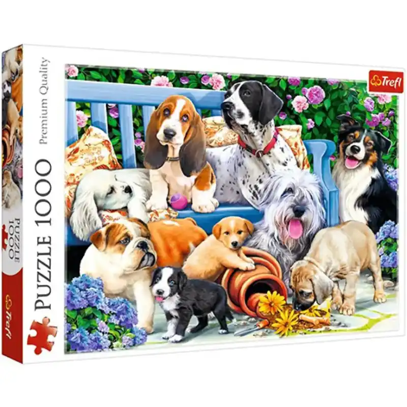 Biztonságos vásárlás Kutyák a parkban 1000db-os puzzle - Trefl