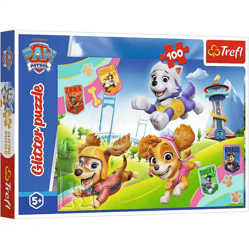 Mancs Őrjárat 100db-os glitter puzzle - Trefl Árengedmény
