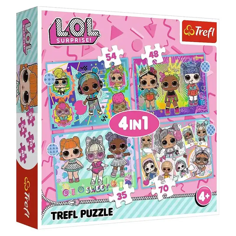 Outlet L.O.L Surprise babák 4 az 1-ben puzzle - Trefl