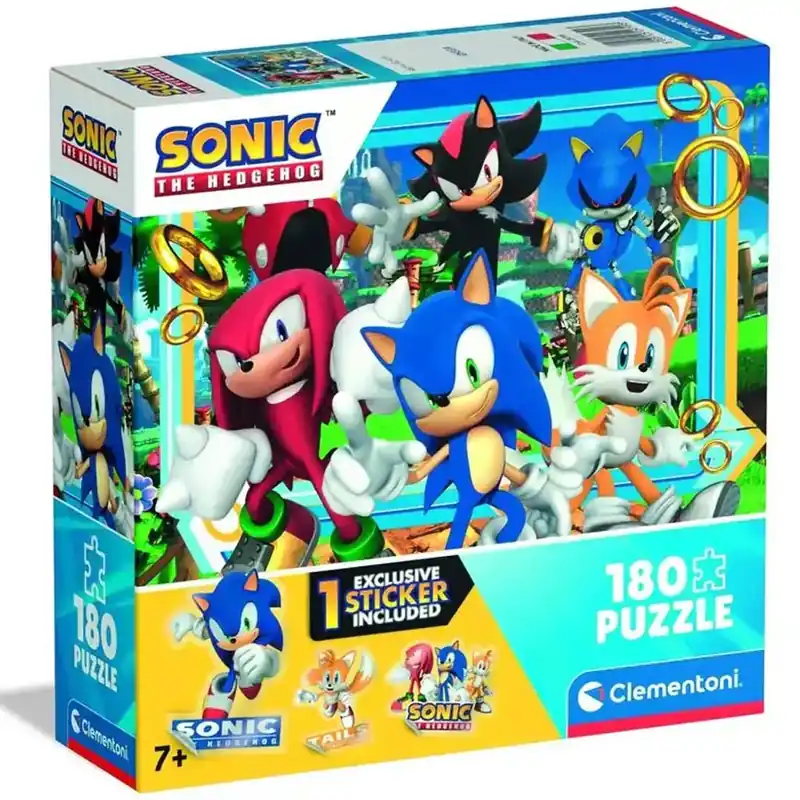 Sonic, a sündisznó 180 darabos HQ puzzle - Clementoni Szuper akció