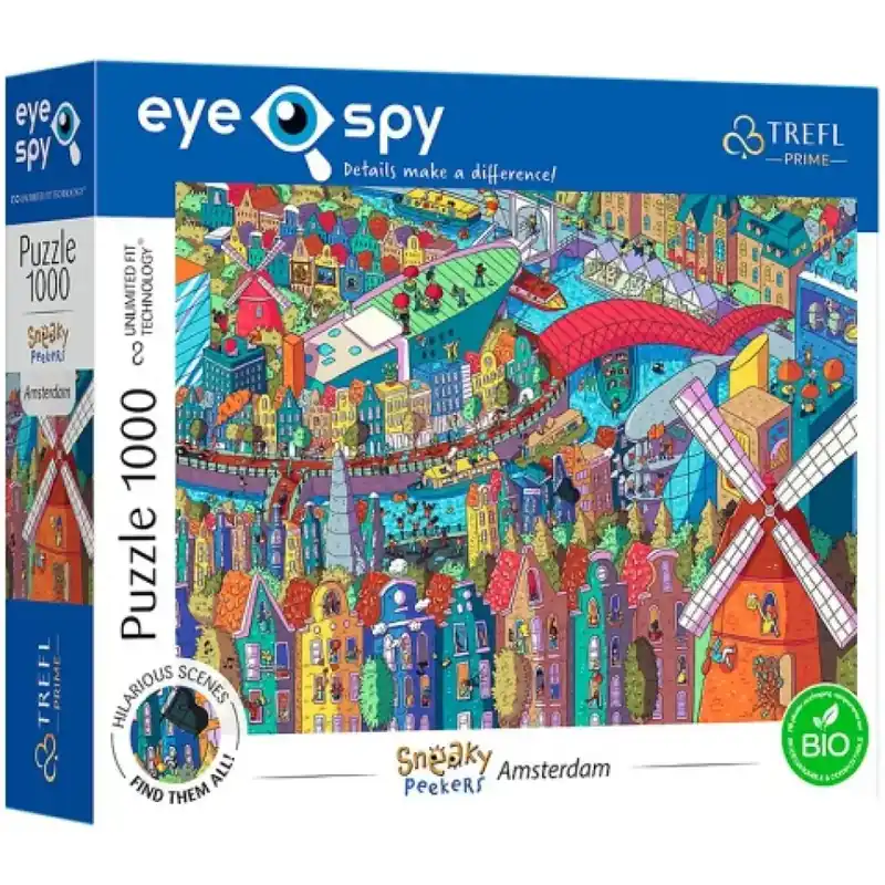 Nézd meg most Sneaky Peekers Amsterdam UFT 1000db-os puzzle - Trefl