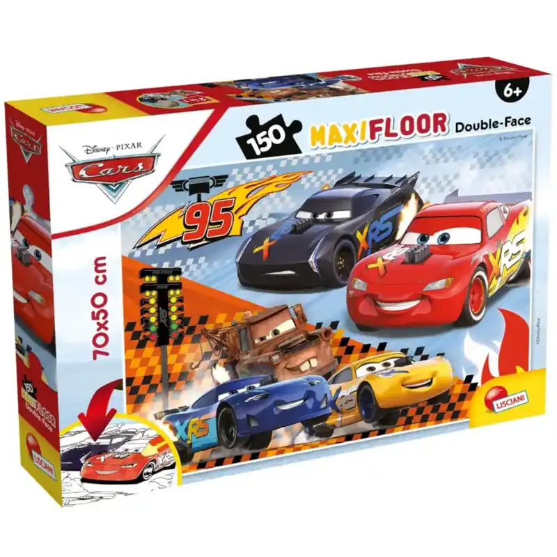 Szuper akció Verdák 3 2 az 1-ben 150db-os puzzle és színező 70x50cm - Lisciani
