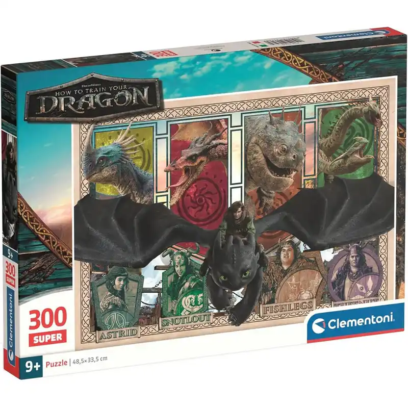 Ne maradj le Így neveld a sárkányodat sárkányok és hősök 300db-os puzzle - Clementoni