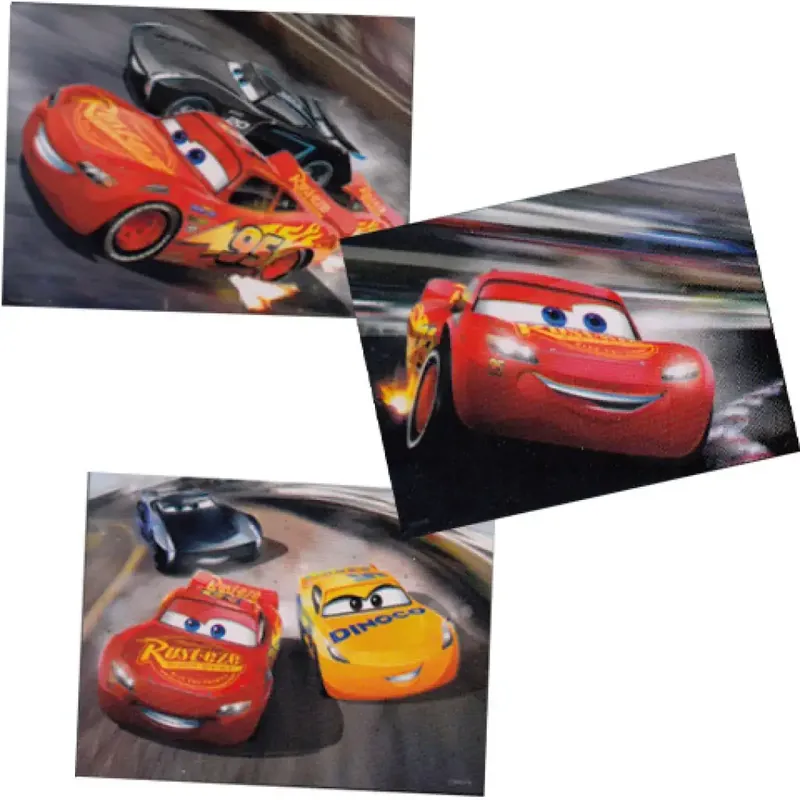 Prémium Verdák 3 szuper puzzle 3x24db-os 3D hatású képpel