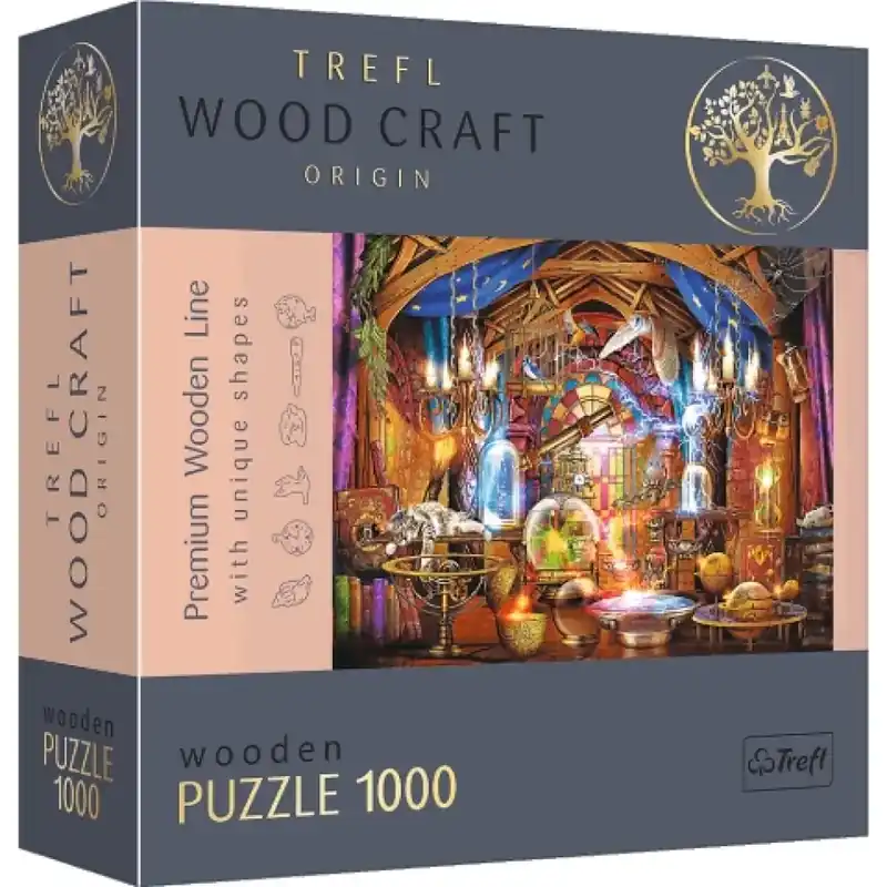 Biztonságos vásárlás Wood Craft Mágikus szoba 1000db-os prémium fa puzzle - Trefl