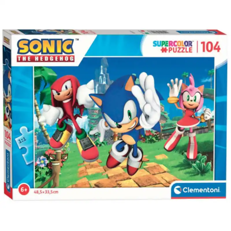 Szezonális akció Sonic 104db-os Super Color Puzzle - Clementoni