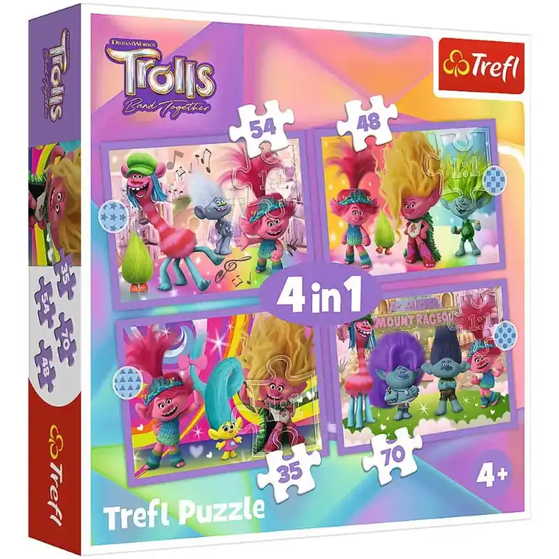 Trollok 3. 4 az 1-ben puzzle szett - Trefl Csak ma