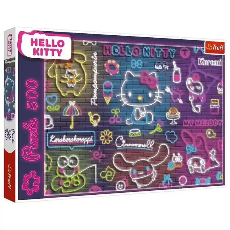 Kedvezményes ár Neon Hello Kitty 500db-os puzzle - Trefl