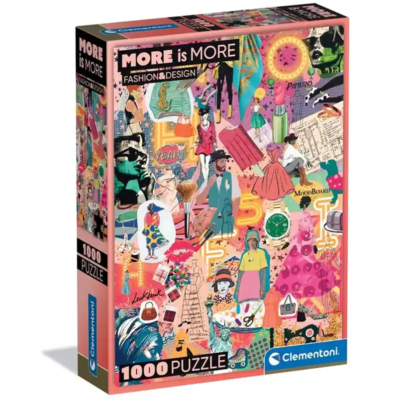 More is More Divat és dizájn HQC 1000db-os puzzle - Clementoni Kiárusítás