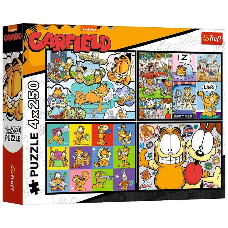 Garfield kalandjai 4x250db-os puzzle - Trefl Vásárlói kedvenc