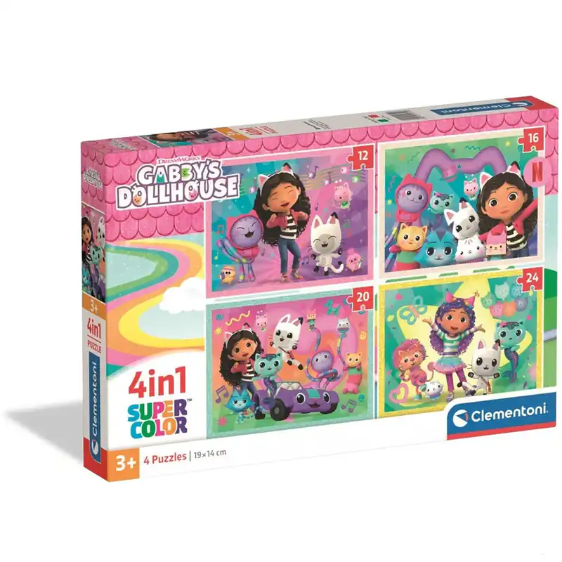 Gabi babaháza 4 az 1-ben Supercolor puzzle - Clementoni Gyors szállítás