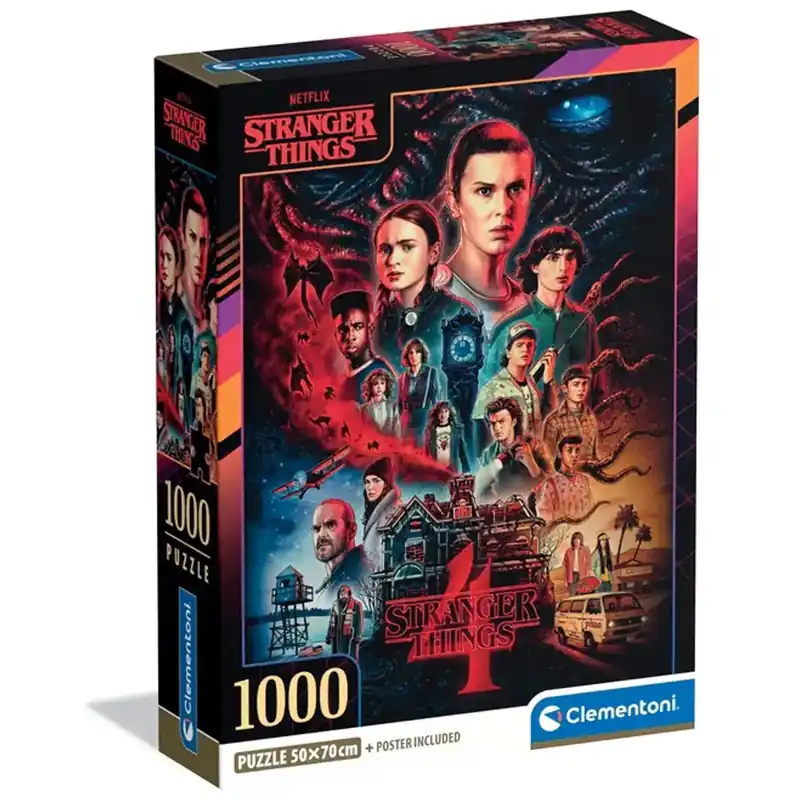 Stranger Things 4. évad 1000 db-os puzzle poszterrel - Clementoni Expressz kézbesítés