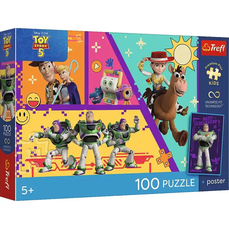 Vedd meg online Toy Story 100db-os UFT puzzle poszterrel - Trefl