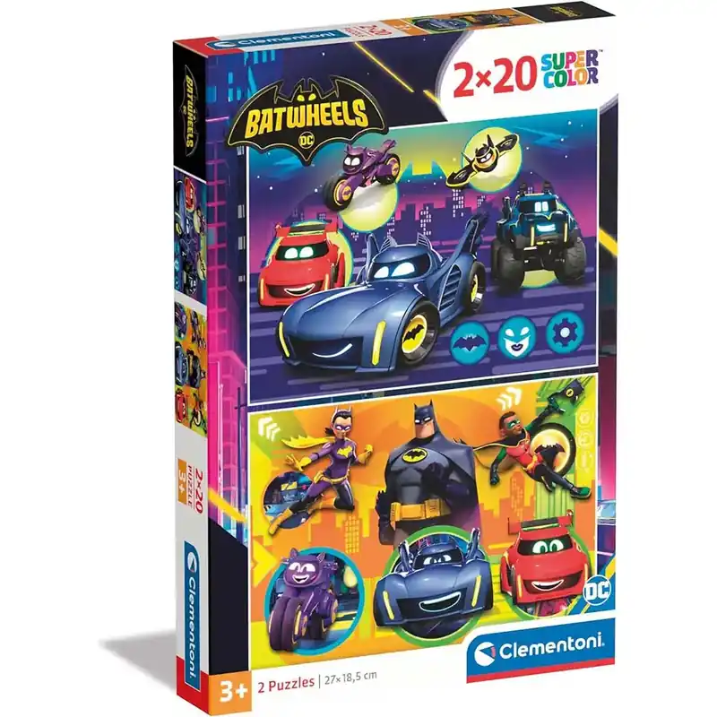 Outlet Batwheels 2x20db-os Supercolor puzzle - Clementoni