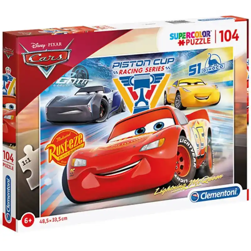 Verdák 3 Szelep-kupa Supercolor puzzle 104db-os - Clementoni Outlet