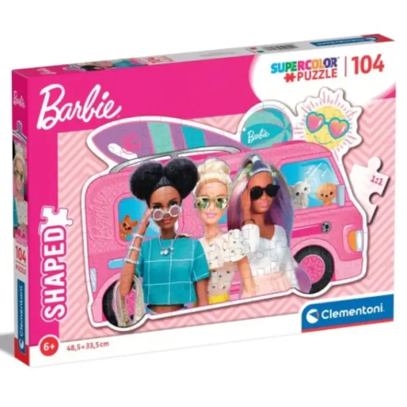 Barbie lakóautója Supercolor 104db-os puzzle - Clementoni Alacsony ár