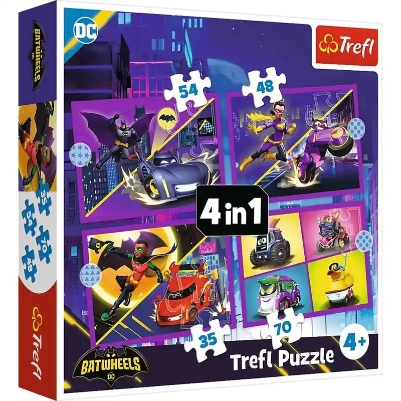 DC Comics Batwheels 4 az 1-ben puzzle - Trefl Csak ma